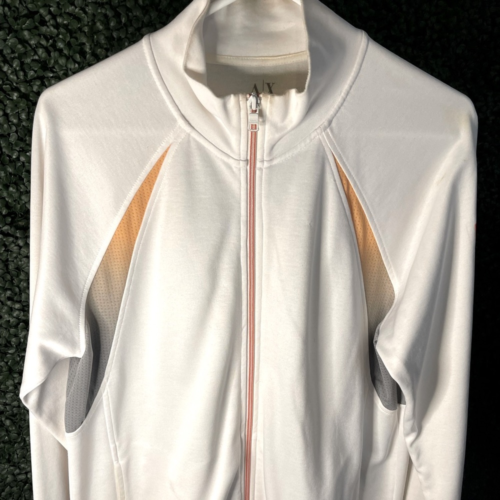 White orange and gray large or mone